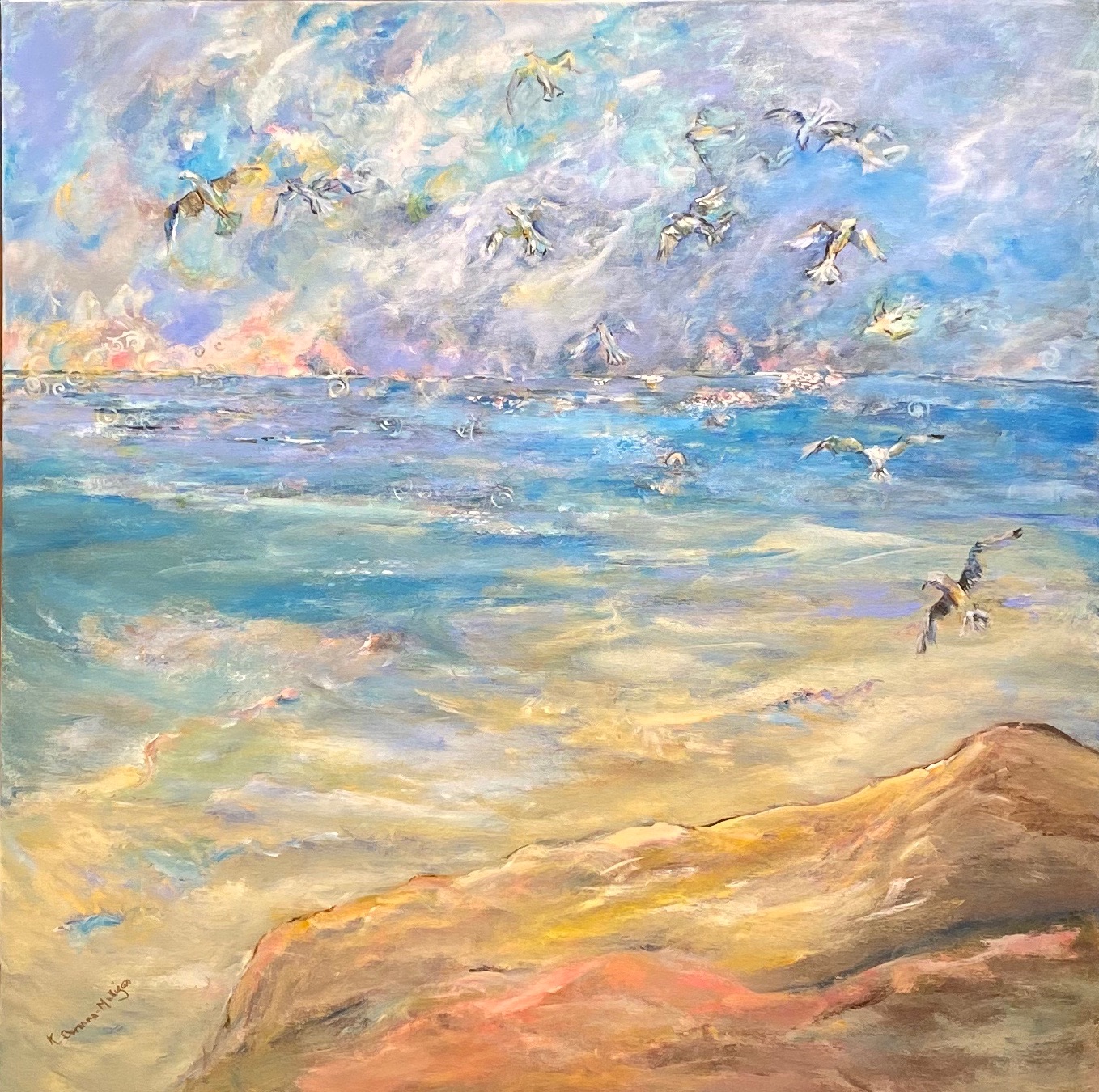 acrylic painting on canvas